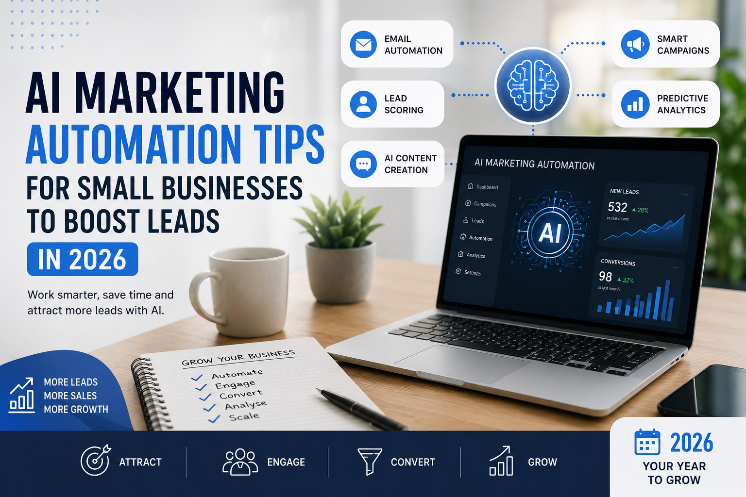 AI Marketing Automation Tips for Small Businesses to Boost Leads in 2026 AI Marketing Automation Tips for Small Businesses to Boost Leads in 2026